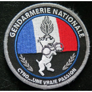 patch équipe cynophile gendarmerie nationale Milou une vraie passion