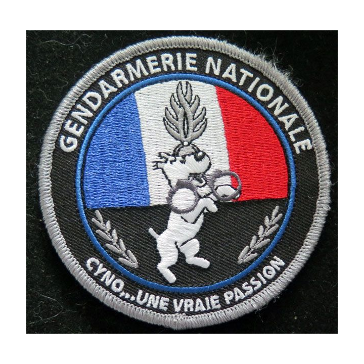 patch équipe cynophile gendarmerie nationale Milou une vraie passion