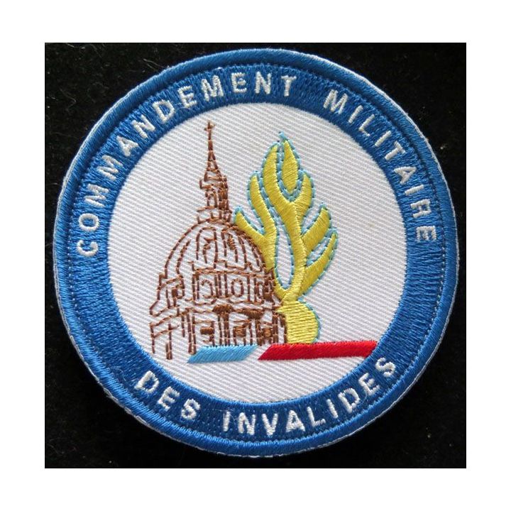 Insigne patch écusson gendarmerie commandement militaire Invalides 