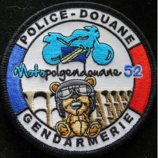 Insigne patch écusson tissu Police Douane Gendarmerie 52