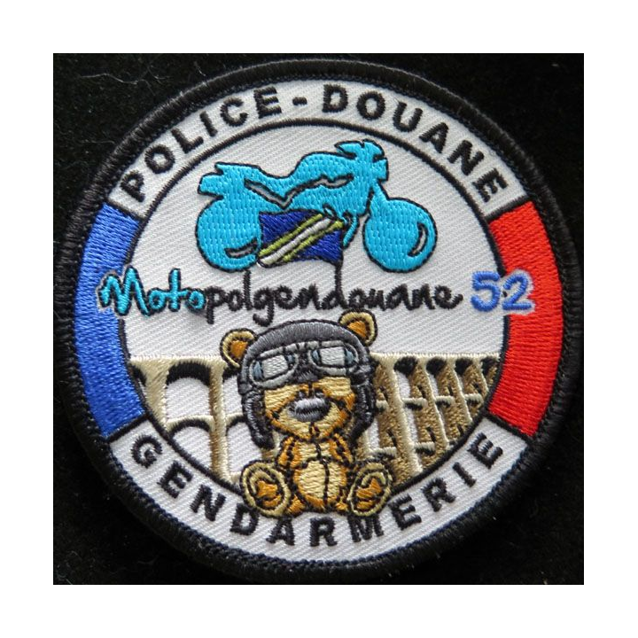 Insigne patch écusson tissu Police Douane Gendarmerie 52