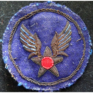 insigne local de l'armée de l'air US (US AIR ARMY) WW2 en canetille