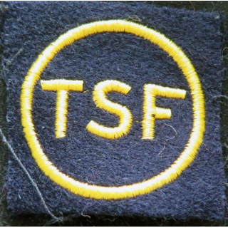 patch écusson tissu spécialité radio télégraphiste officier marinier