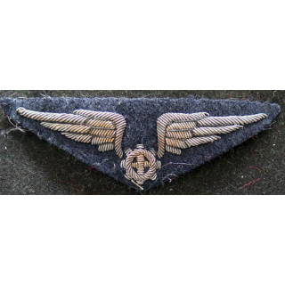 Insigne patch écusson brevet mécanicien armée de l'air en canetille