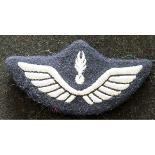 Insigne tissu de casquette de la gendarmerie de l'air en canetille