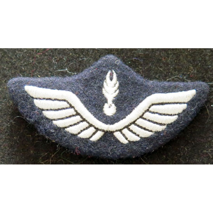 Insigne tissu de casquette de la gendarmerie de l'air en canetille