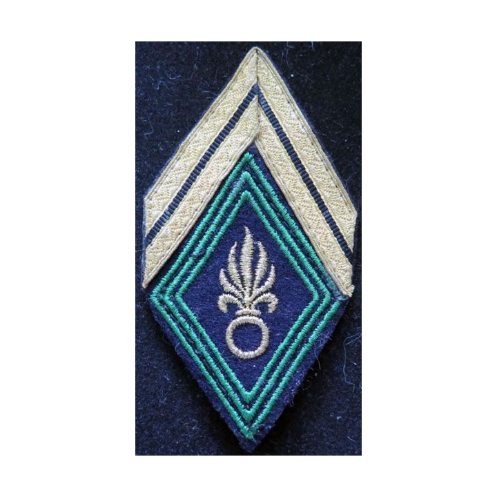 LOSANGE DE BRAS MODÈLE 45 : sergent de la légion galons or