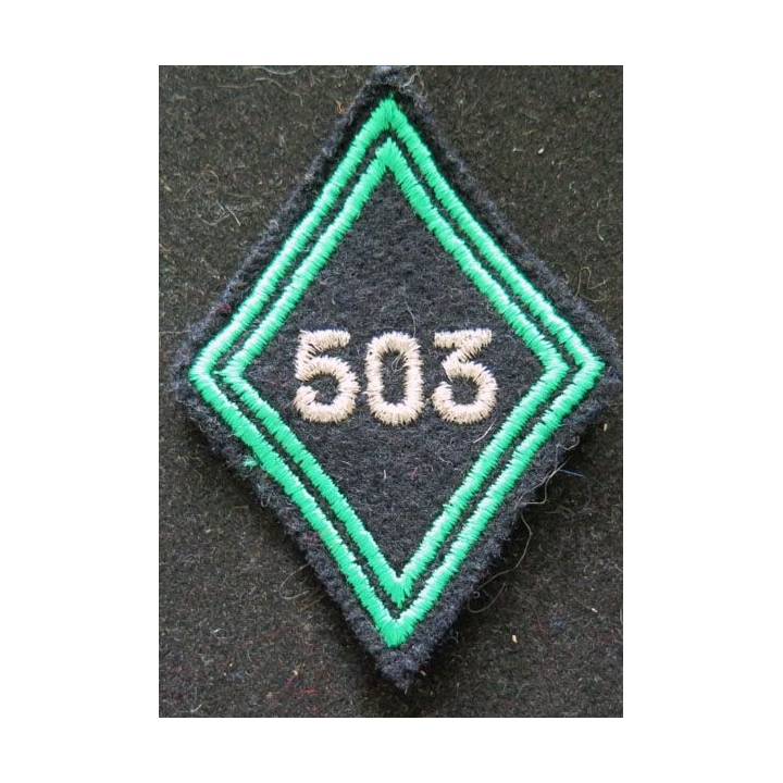 losange de bras modèle 45 :  503° régiment de chars de combat cadre