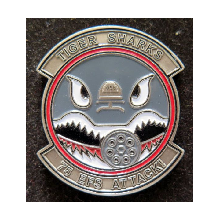 insigne des Tiger Sharks 75° EFS Attack Sept 2010 April 2011 Kandahar