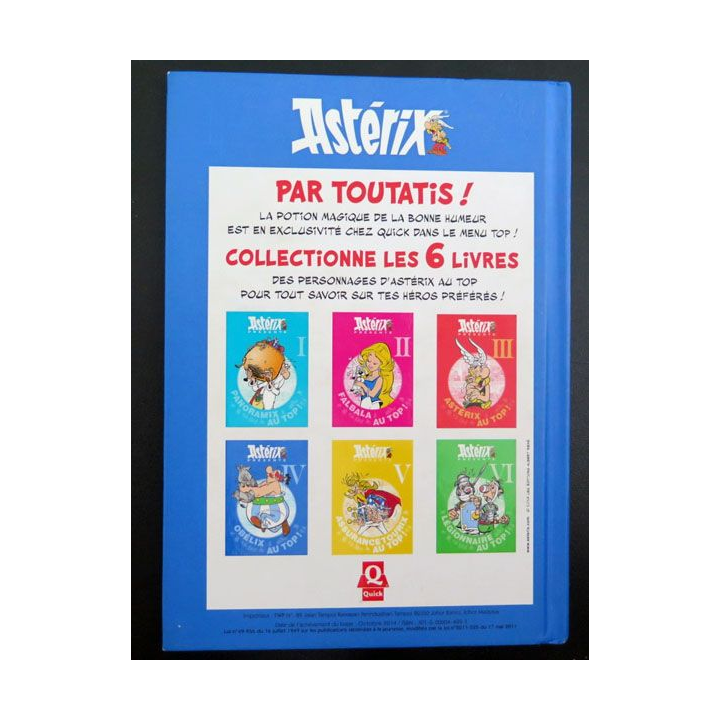 BD : Asterix Présente Obélix au Top (album IV)