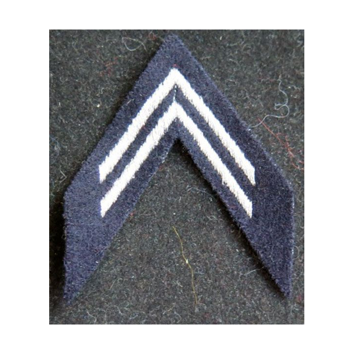 Galon tissu de calot de Lieutenant argenté
