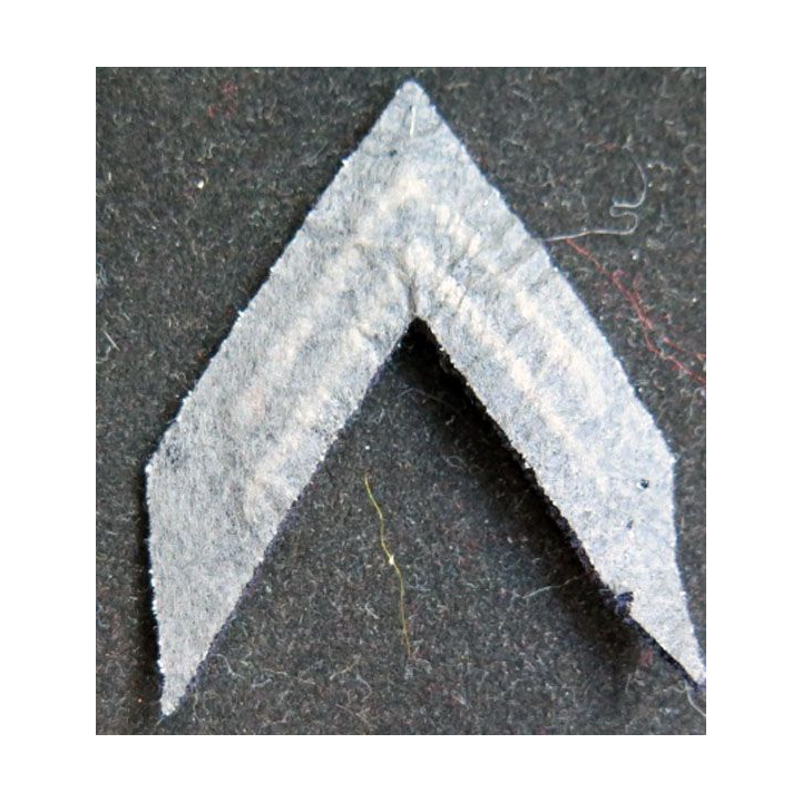 Galon tissu de calot de Lieutenant argenté