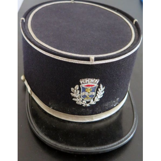 Vieux Képi de de police municipale de la ville insigne en cannetille