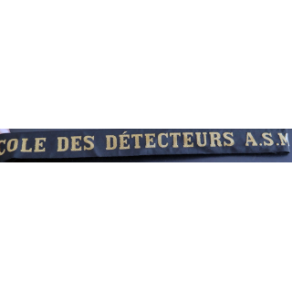 MARINE bande de bachi de marin " ECOLE DES DETECTEURS " longueur 60 cm