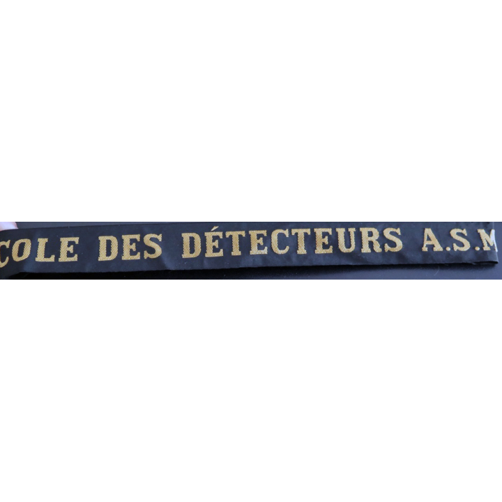 MARINE bande de bachi de marin " ECOLE DES DETECTEURS " longueur 60 cm