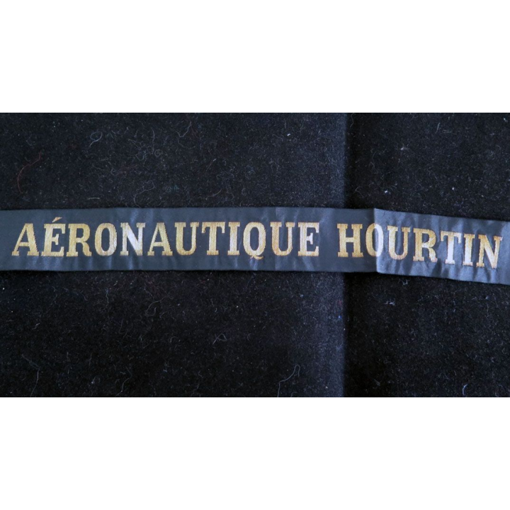 MARINE : bande de bachi de marin " AÉR0NAUTIQUE HOURTIN " longueur 70 cm