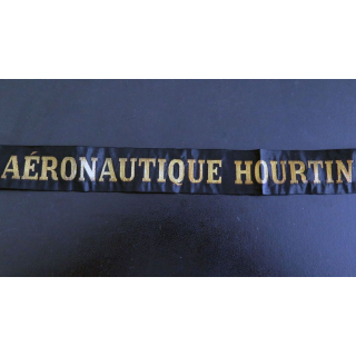 MARINE : bande de bachi de marin " AÉR0NAUTIQUE HOURTIN " longueur 70 cm