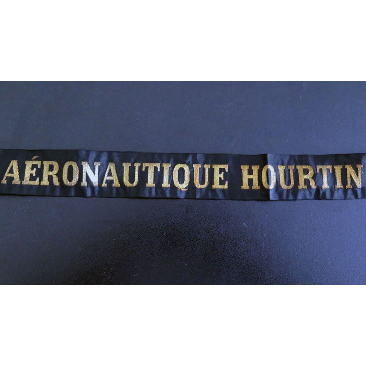 MARINE : bande de bachi de marin " AÉR0NAUTIQUE HOURTIN " longueur 70 cm