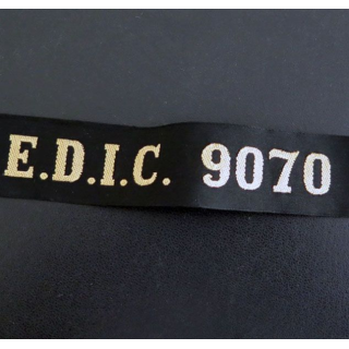 MARINE : bande de bachi de marin " E.D.I.C. 9070 " longueur 65 cm