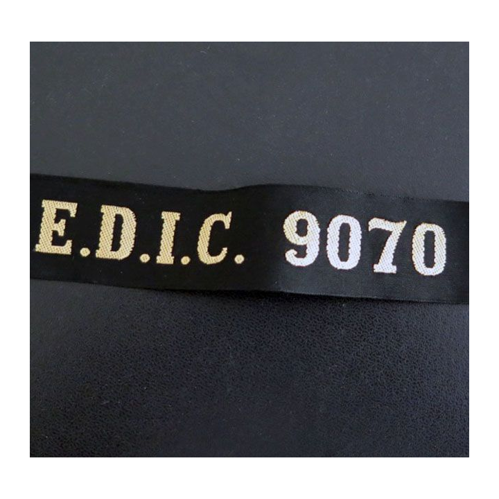 MARINE : bande de bachi de marin " E.D.I.C. 9070 " longueur 65 cm