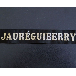 MARINE : bande de bachi de marin " JAURÉGUIBERRY " longueur 65 cm