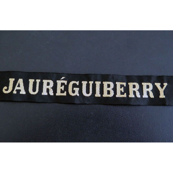 MARINE : bande de bachi de marin " JAURÉGUIBERRY " longueur 65 cm