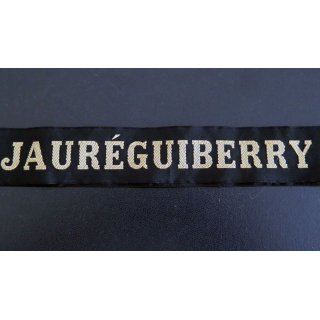 MARINE : bande de bachi de marin " JAURÉGUIBERRY " longueur 65 cm