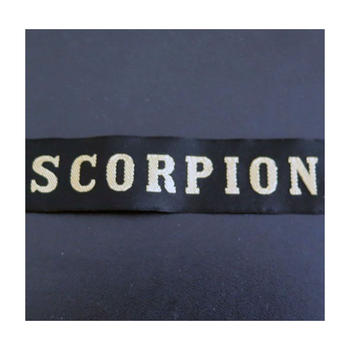 MARINE : bande de bachi de marin " SCORPION " longueur 65 cm