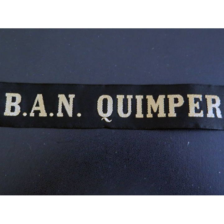 MARINE : bande de bachi de marin B.A.N. QUIMPER longueur 65 cm