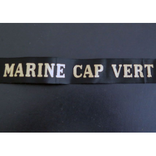 MARINE : bande de bachi de marin " MARINE CAP VERT " longueur 65 cm