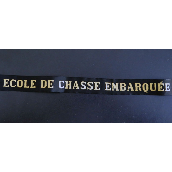 MARINE : bande de bachi de marin ÉCOLE DE CHASSE EMBARQUÉE 