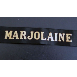 MARINE : bande de bachi de marin " MARJOLAINE " longueur 65 cm