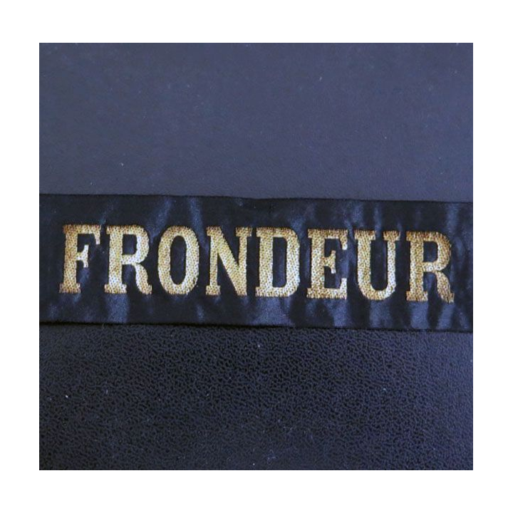MARINE : bande de bachi de marin " FRONDEUR " longueur 65 cm