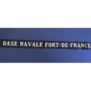 MARINE bande de bachi de marin BASE NAVALE FORT DE FRANCE