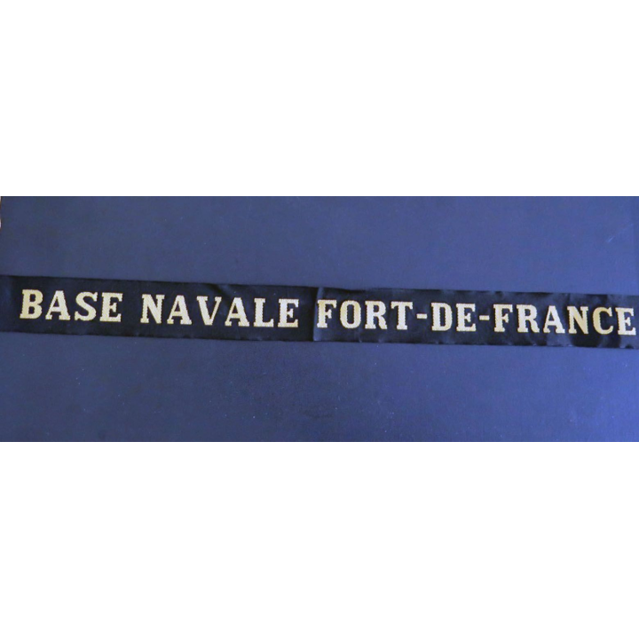 MARINE bande de bachi de marin BASE NAVALE FORT DE FRANCE