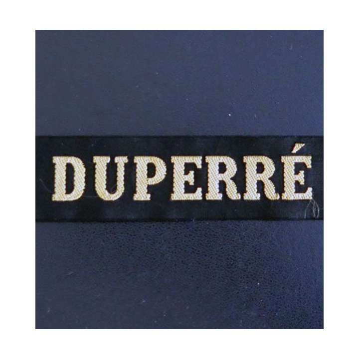 MARINE : bande de bachi de marin " DUPERRÉ " longueur 65 cm