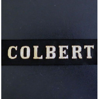 MARINE : bande de bachi de marin " COLBERT " longueur 65 cm