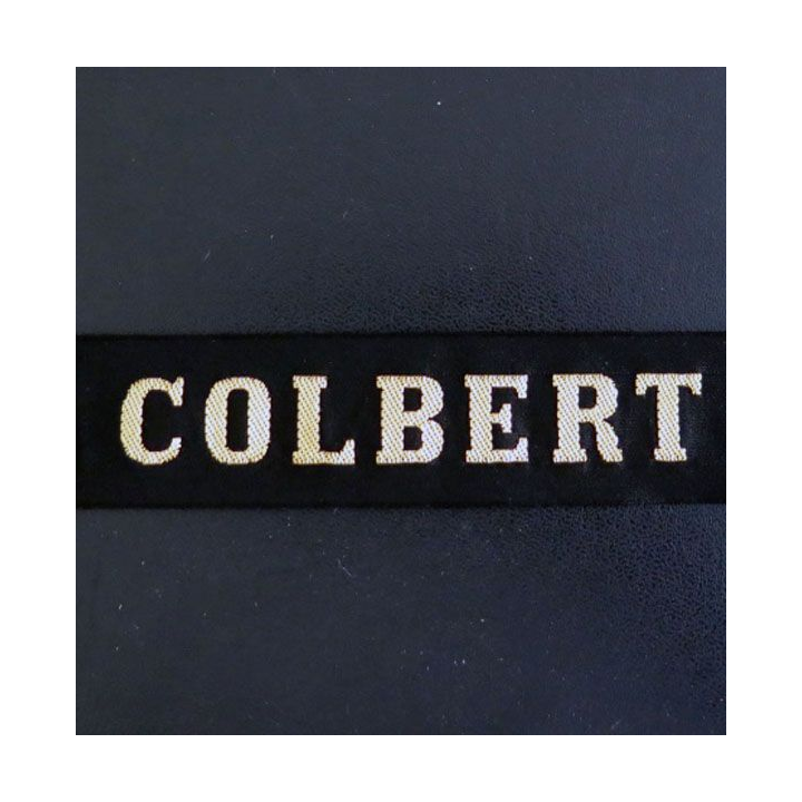 MARINE : bande de bachi de marin " COLBERT " longueur 65 cm