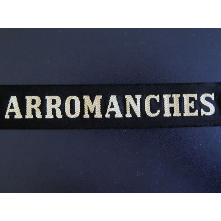 MARINE : bande de bachi de marin " ARROMANCHES " longueur 65 cm