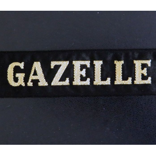 MARINE : bande de bachi de marin " GAZELLE " longueur 65 cm