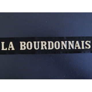 MARINE : bande de bachi de marin " LA BOURDONNAIS " longueur 65 cm