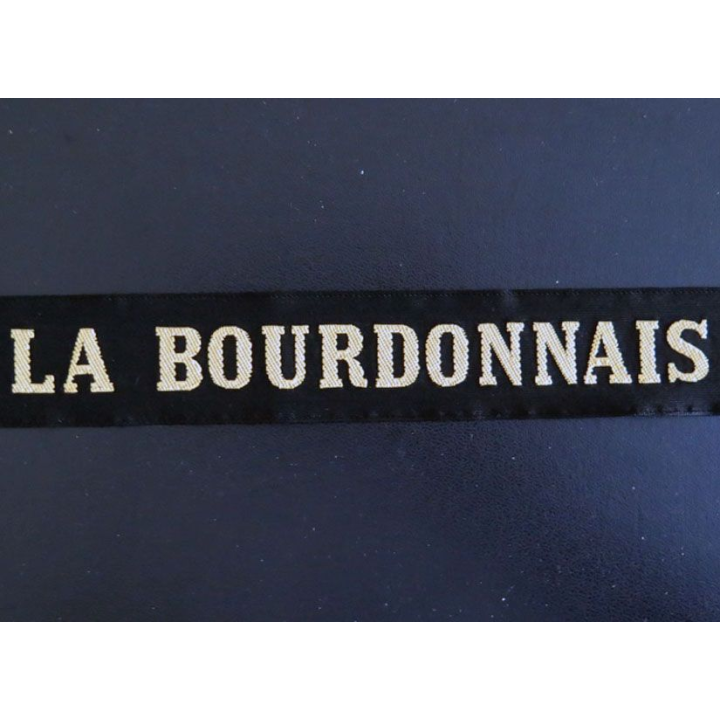 MARINE : bande de bachi de marin " LA BOURDONNAIS " longueur 65 cm