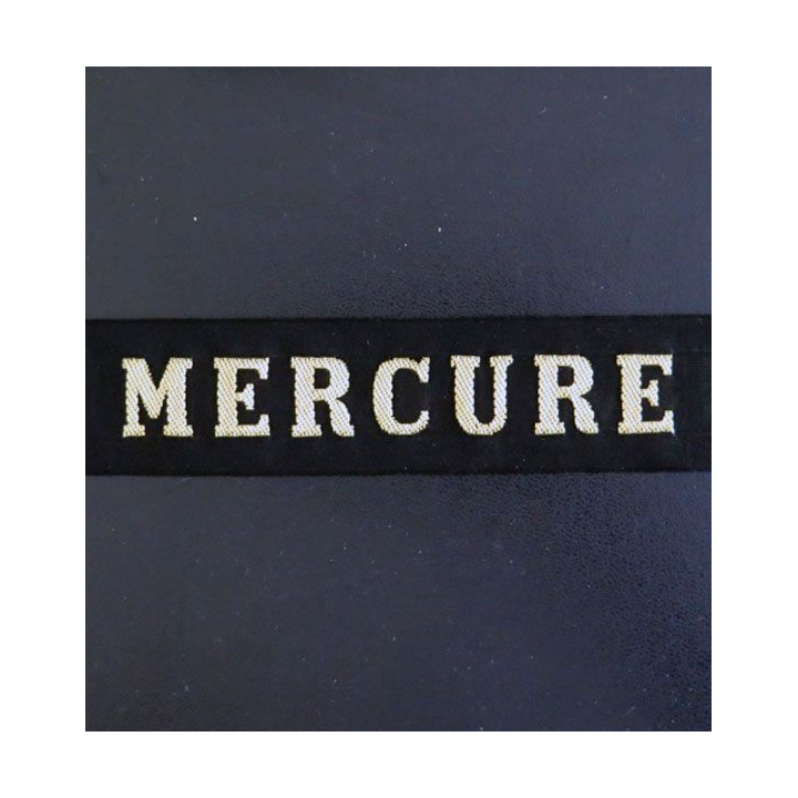MARINE : bande de bachi de marin " MERCURE " longueur 65 cm