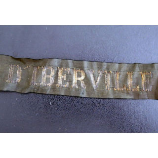 MARINE : bande de bachi de marin " D'IBERVILLE " longueur 45 cm usagé