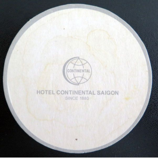 DESSOUS DE VERRE A BIÈRE : Hôtel Continental Saïgon Indochine