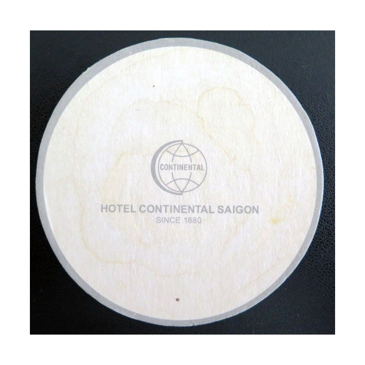 DESSOUS DE VERRE A BIÈRE : Hôtel Continental Saïgon Indochine