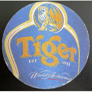 DESSOUS DE VERRE A BIÈRE : Tiger est 1932 world accaimed 