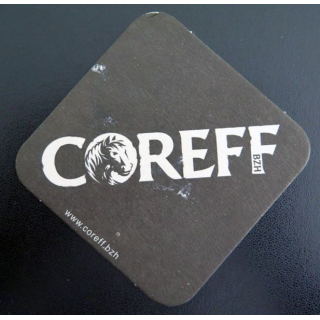 DESSOUS DE VERRE A BIÈRE : Coreff bière bretonne de largeur 9 cm