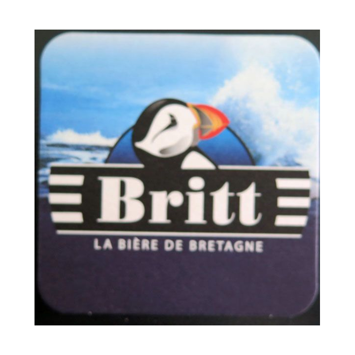 DESSOUS DE VERRE A BIÈRE : Britt bière de bretagne de largeur 9 cm
