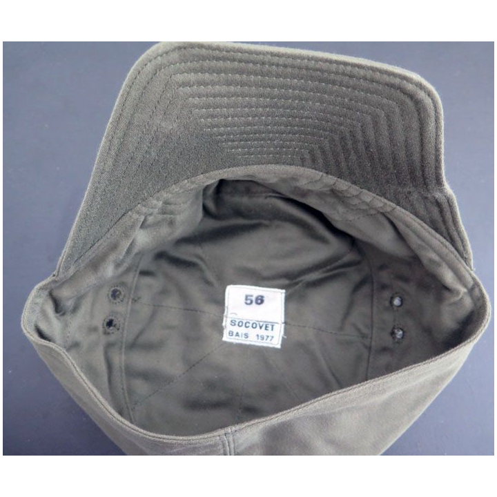 casquette française vert armé de taille 56 Socovet Bais 1977